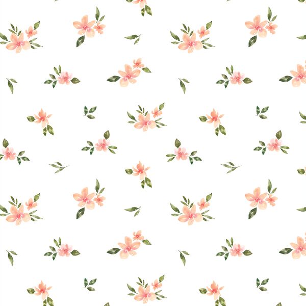 Petite Floral in White