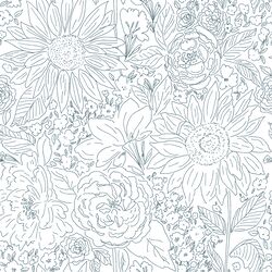 Paperie in Peacock on White