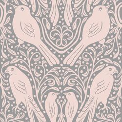 Birds in the Bush in Blue Gray
