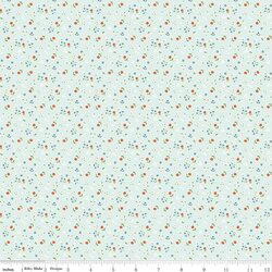Flowers in Bleached Denim