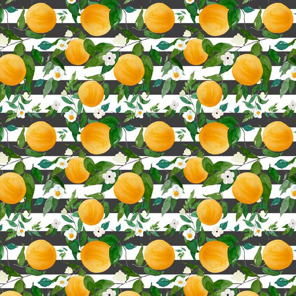 Small Oranges in Onyx Stripes