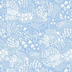 Meadow Floral in Soft Sky