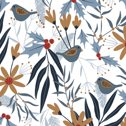Holiday Forest in White