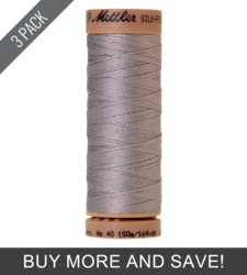 Ash (9136-2791) - Silk Finish Cotton 40wt - 164 Yards (3 Pack)