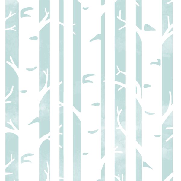 Big Birches in Glacier Blue