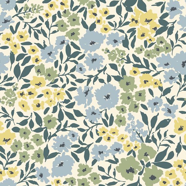 Flowering Garden in Ivory