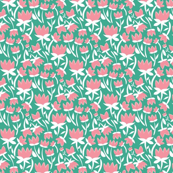 Florets in Meadow Green