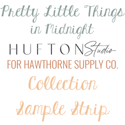 Pretty Little Things Sample Strip in Midnight