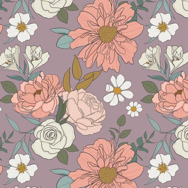 Claire Floral in Lavender