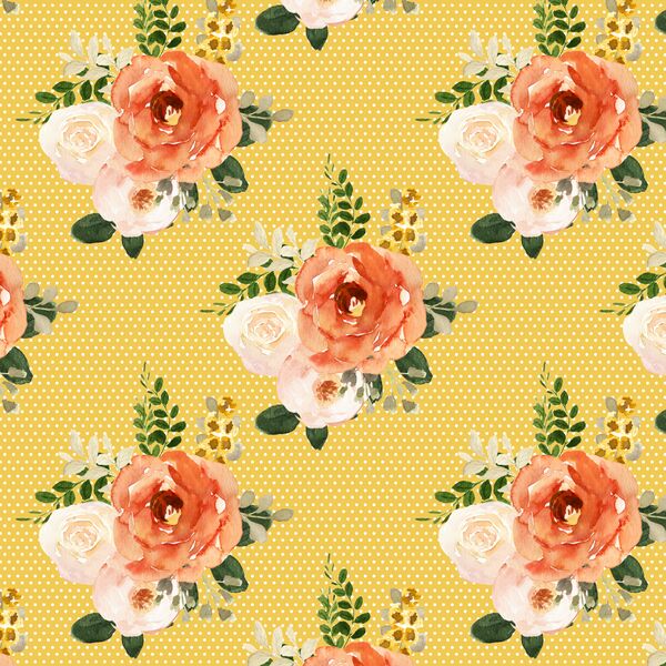 Parisian Bouquet in Yellow Polka Dots