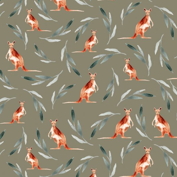 Kangaroos in Dusty Olive