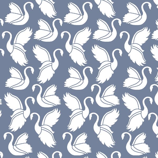 Swan Silhouette in Dove