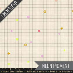 Power Grid Linen in Natural Neon