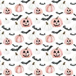 Small Jack-O-Lanterns in Pink and White