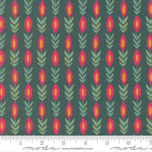 Vines in Dark Teal
