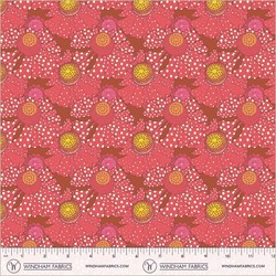 Polka Flower in Crimson