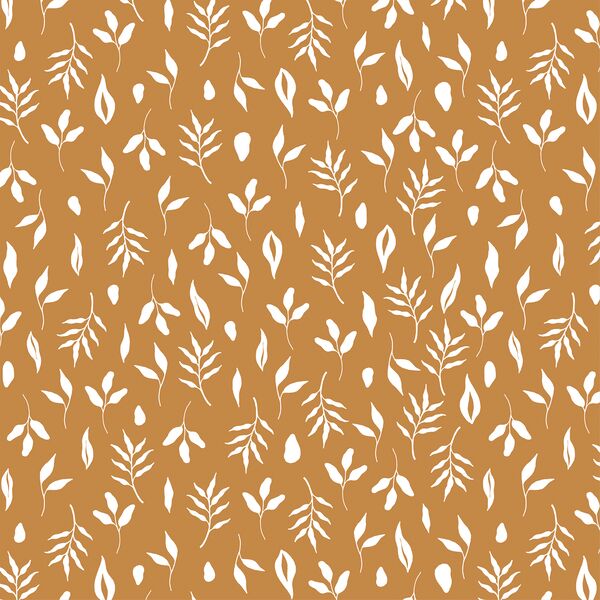 Leaf Silhouette in Ochre