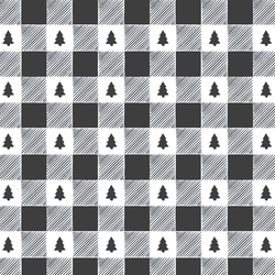 Woodland Check in Onyx