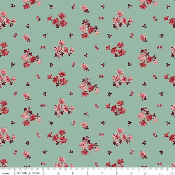 Flower Toss in Sage