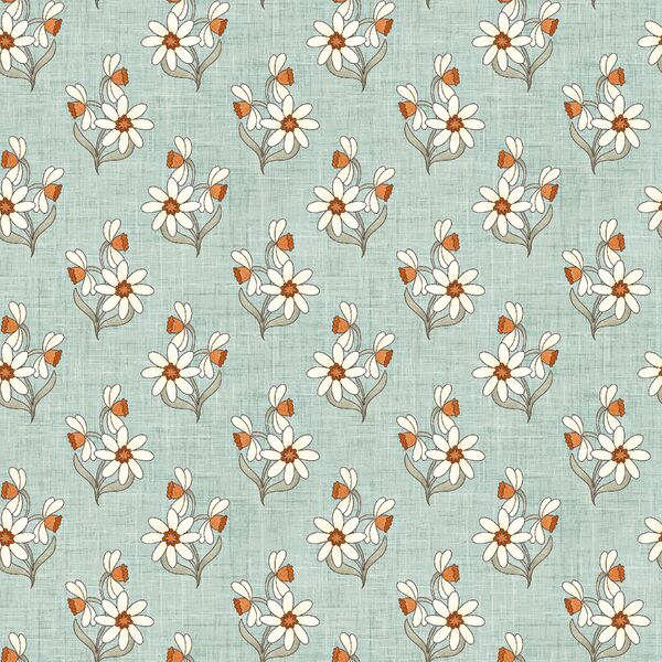Daffodils in Aqua