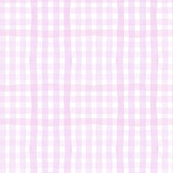 Painted Gingham in Light Lilac
