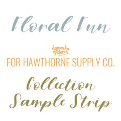 Floral Fun Sample Strip