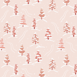 Snowy Path in Satin Pink