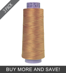 Bleached Straw (9090-9855) - Silk Finish Cotton Multi 50wt - 1500 Yards (3 Pack)