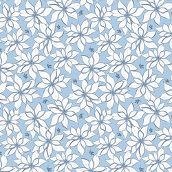 Poinsettia in Crystal Blue