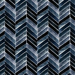 Painted Chevron in Indigo