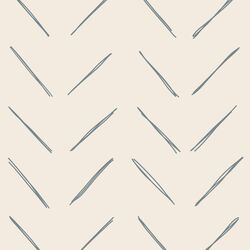 Large Chevron in Lead Blue on Egret