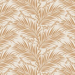 Palms in Tawny on Cream