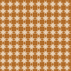 Quilted Christmas Stars in Copper