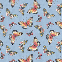 Butterfly Toss in Blue