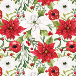Holiday Floral in Snow
