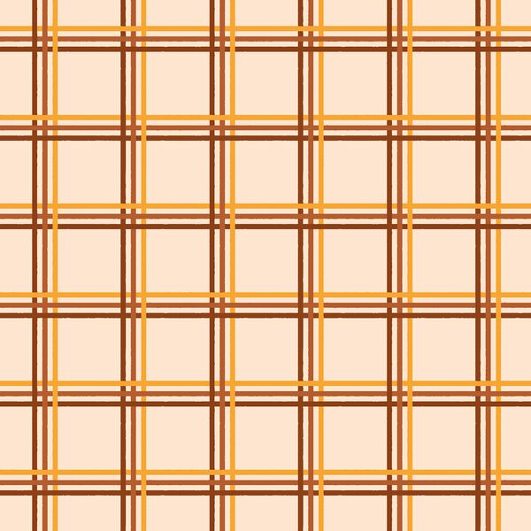 Sketched Plaid in Autumn Leaves