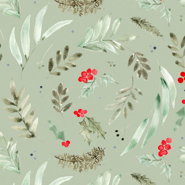 Holly Berry in Sage