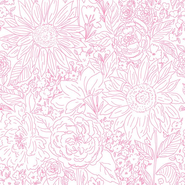 Paperie in Hot Pink on White