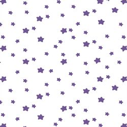 Star Light in Ultra Violet on White