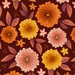Large Mums in Maroon