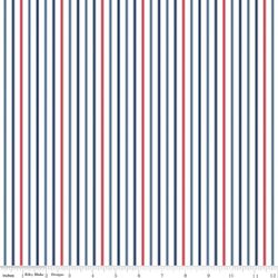 Ticking Stripe in Patriotic