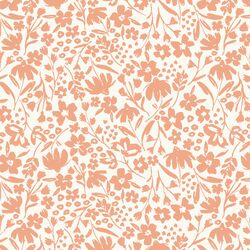 Spring Silhouette in Peach on Cream