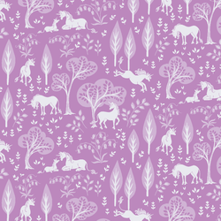 Unicorn Forest in Bright Amethyst