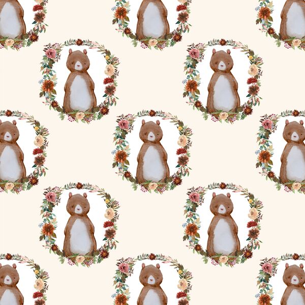 Small Woodland Bear in Soft Ivory