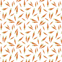 Little Carrot Bunches in White