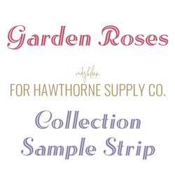 Garden Roses Sample Strip