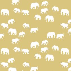 Elephant Silhouette in Honey