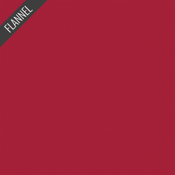 Flannel Solid in Barn Red