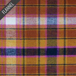 Chevron Plaid Flannel in Toffee