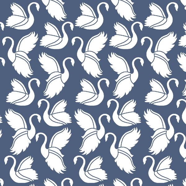 Swan Silhouette in Midnight